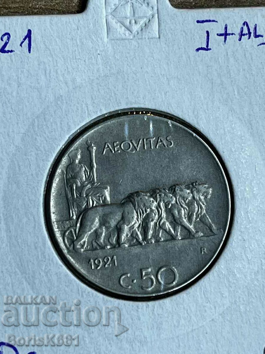 50 Centesimi 1921 Ιταλία