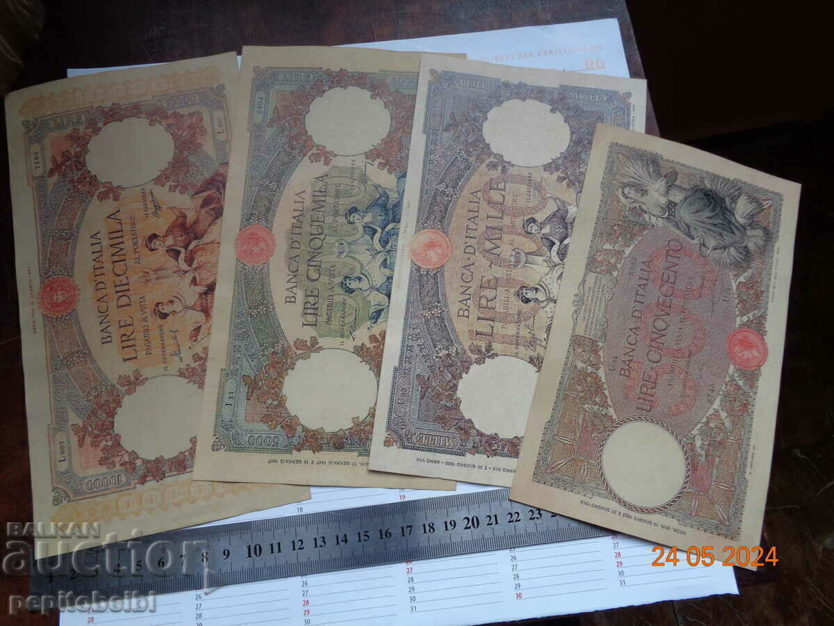 Delivery of 10,000 lira 1948 quite rare 1934..- banknote Copy