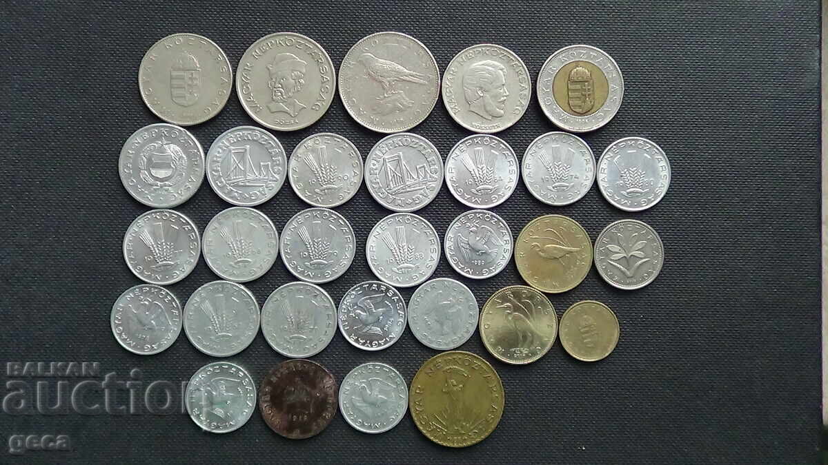 Lot of coins Hungary 30 pieces with price 13.00 BGN | € 6.65 Lot of coins Hungary 30 pieces with price 13.00 BGN | € 6.65