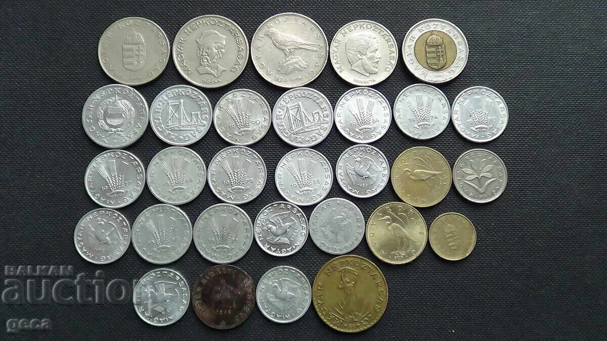 Παράδοση Πολλά νομίσματα Ουγγαρία 30 τεμάχια Παράδοση Πολλά νομίσματα Ουγγαρία 30 τεμάχια