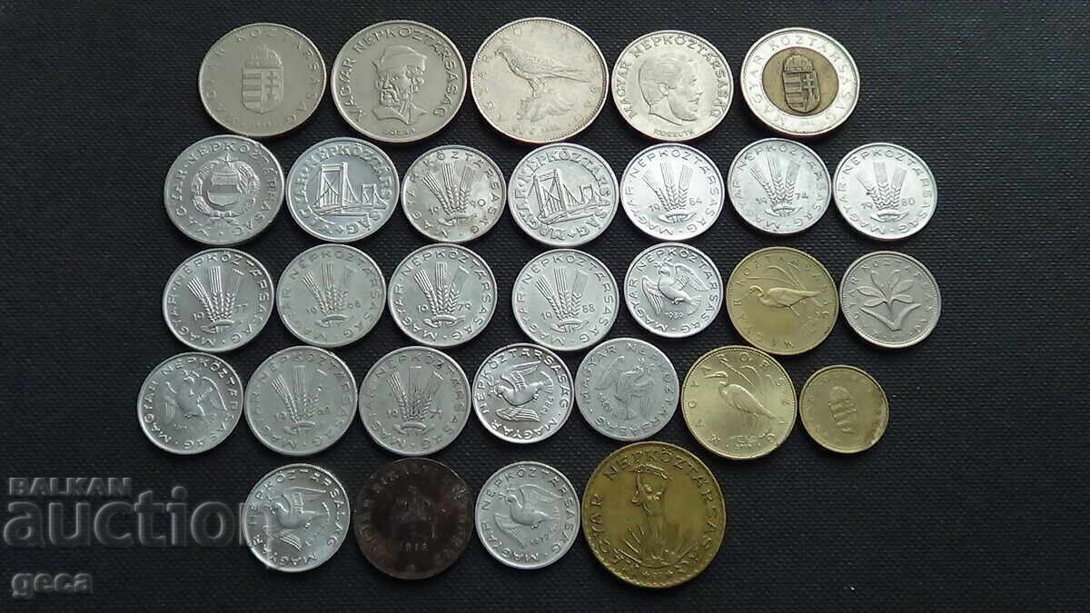 Lot of coins Hungary 30 pieces - 6 Lot of coins Hungary 30 pieces - 6