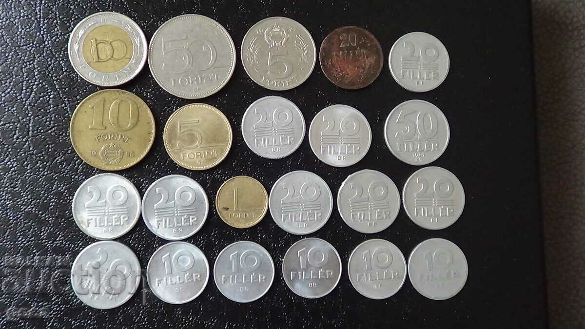 Lot of coins Hungary 22 pieces