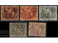 Portugal-1953-Regular-lot Knight, stamp