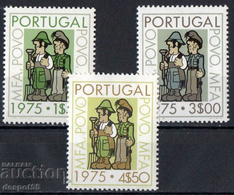 1975. Portugal. Cooperation between the army and the population