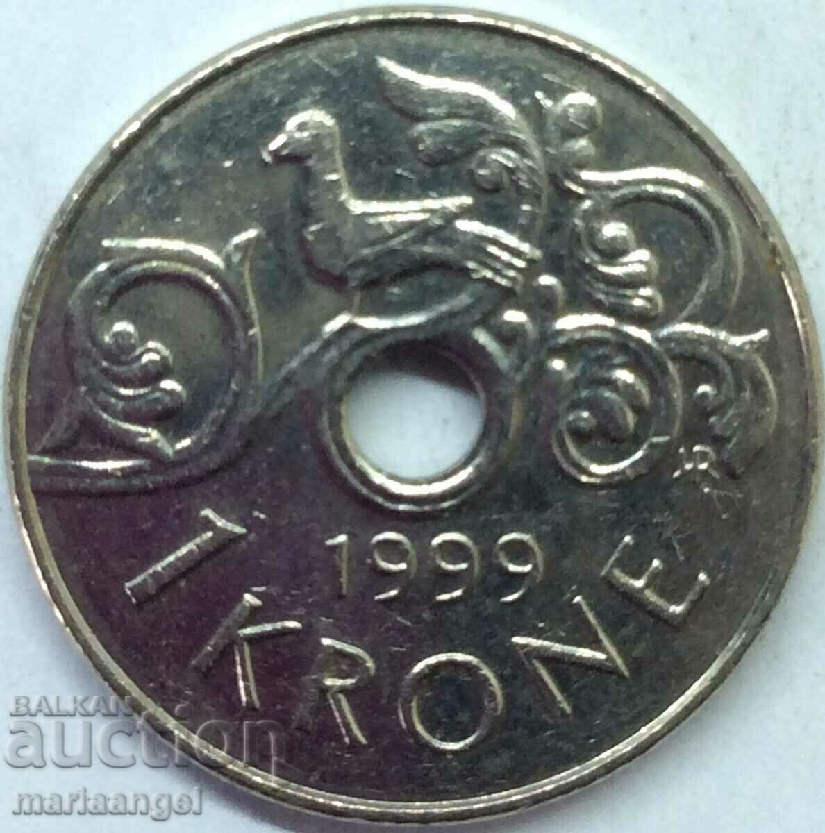 Норвегия 1 крона 1999