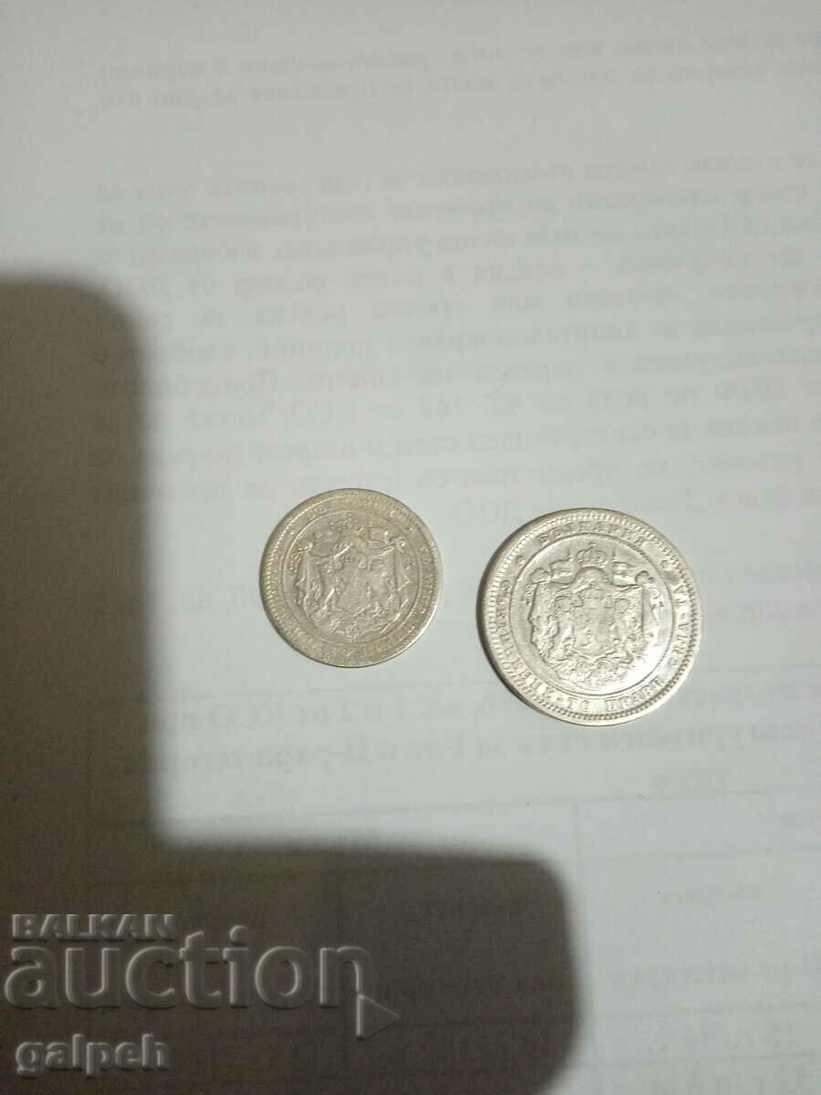 ЛОТ МОНЕТИ - КНЯЖЕСТВО БЪЛГАРИЯ - 1882 - 2 БР. - 70 лв. с цена 70.00 лв. | € 35.79 ЛОТ МОНЕТИ - КНЯЖЕСТВО БЪЛГАРИЯ - 1882 - 2 БР. - 70 лв. с цена 70.00 лв. | € 35.79