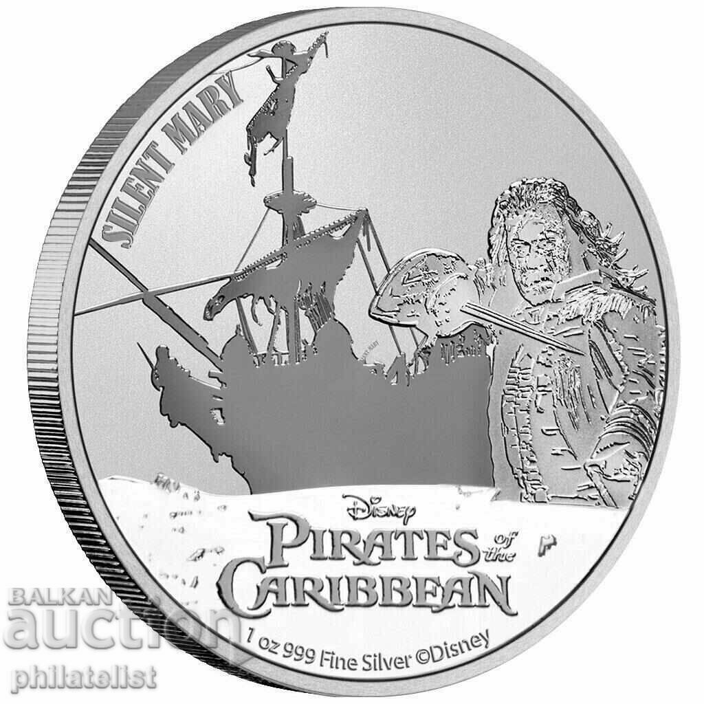 Niue 2022 - $2 - Disney - Pirates of the Caribbean 5 - 1 OZ