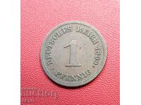 Germany-1 pfennig 1899 E-Muldenhüten
