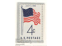 1960. Η.Π.Α. Νέα αμερικανική σημαία με 50 αστέρια.