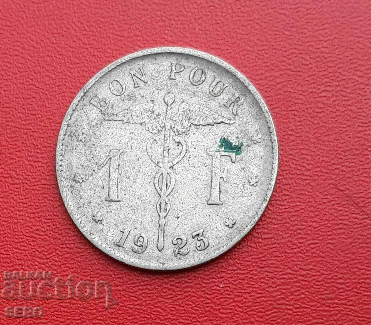 Belgia - 1 franc 1923