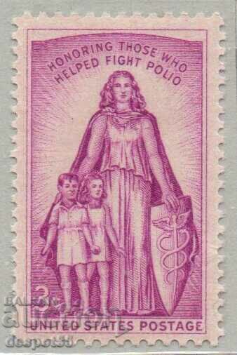 1957. SUA. Poliomielita.