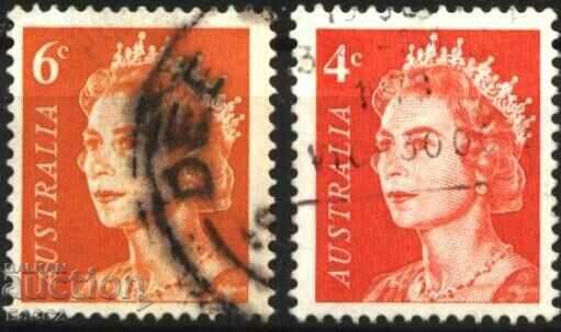 Ștampilate Regina Elisabeta a II-a 1966 1971 Timbre din Australia