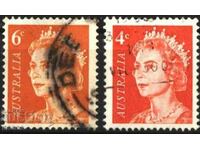Клеймовани марки Кралица Елизабет II  1966 1971 от Австралия