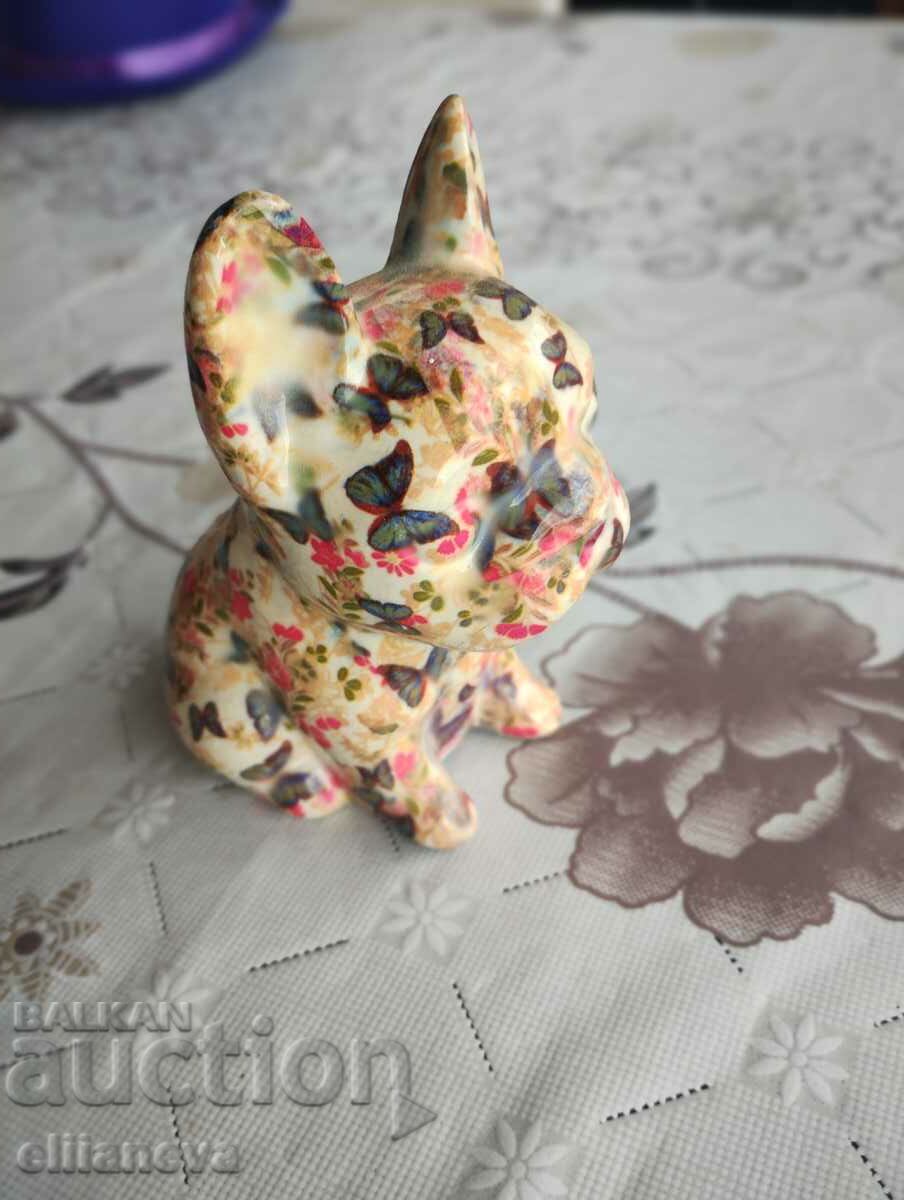 Delivery of Dog piggy bank checkered