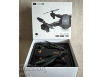 Dronă Visuo, kit complet cu telecomandă și aripioare de rezervă.