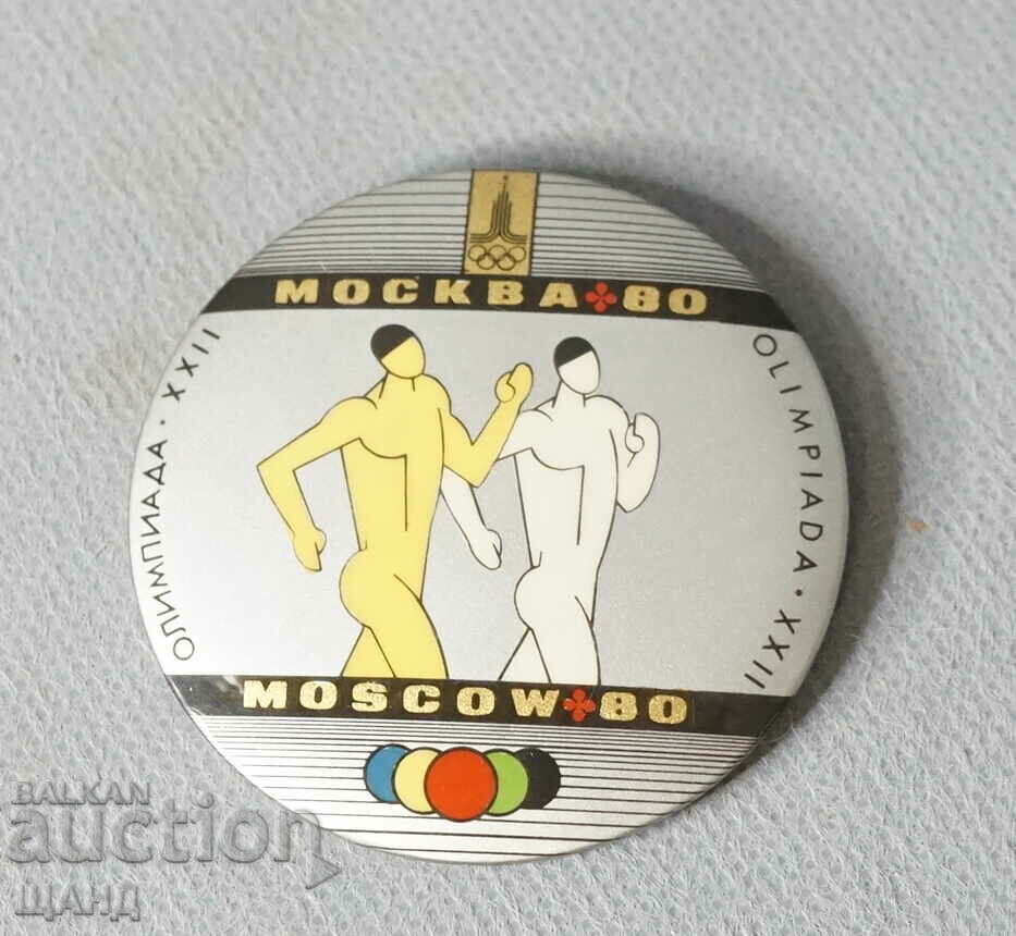 Официална значка знак Олимпиада Москва 1980