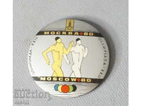 Official badge sign Olympiad Moscow 1980