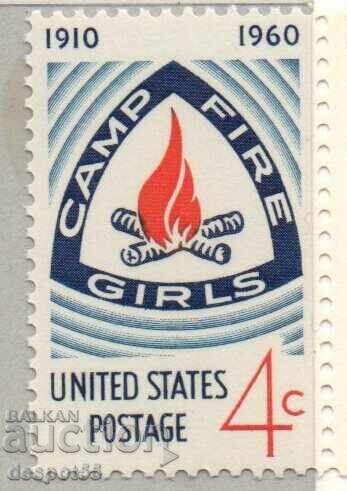 1960. USA. Campfire girls.