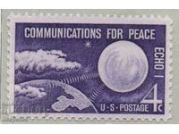 1960. SUA. Echo I - Comunicații pentru pace.