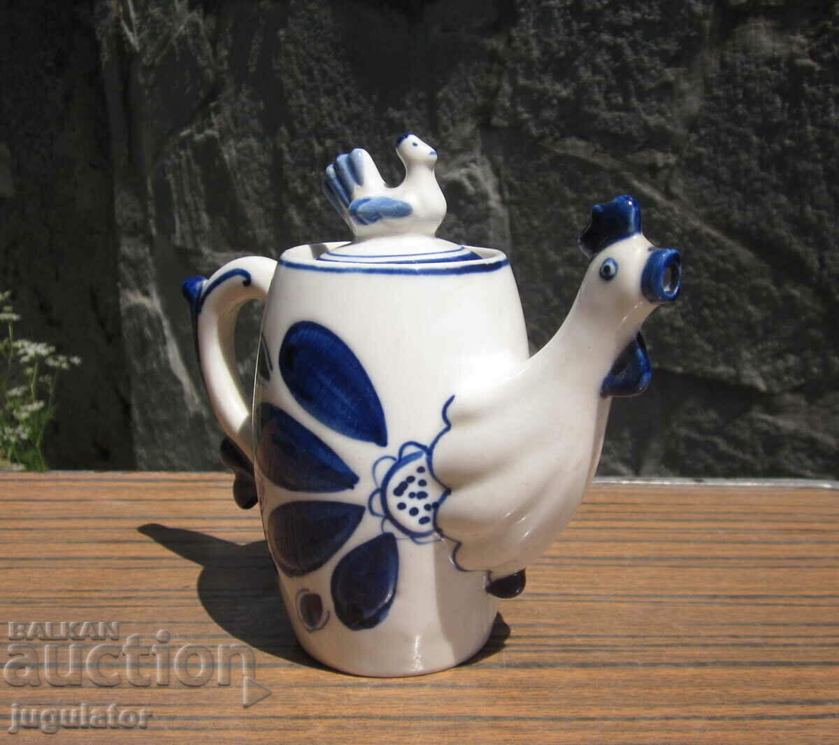 Gzhel old Russian porcelain milk jug with price 80.00 BGN | € 40.90 Gzhel old Russian porcelain milk jug with price 80.00 BGN | € 40.90