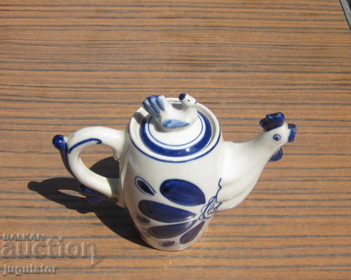 Gzhel old Russian porcelain milk jug - 5 Gzhel old Russian porcelain milk jug - 5