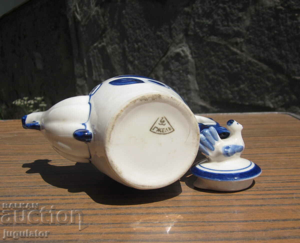 Gzhel old Russian porcelain milk jug - 6 Gzhel old Russian porcelain milk jug - 6