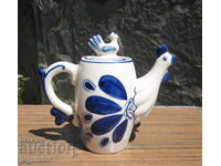 Gzhel old Russian porcelain milk jug