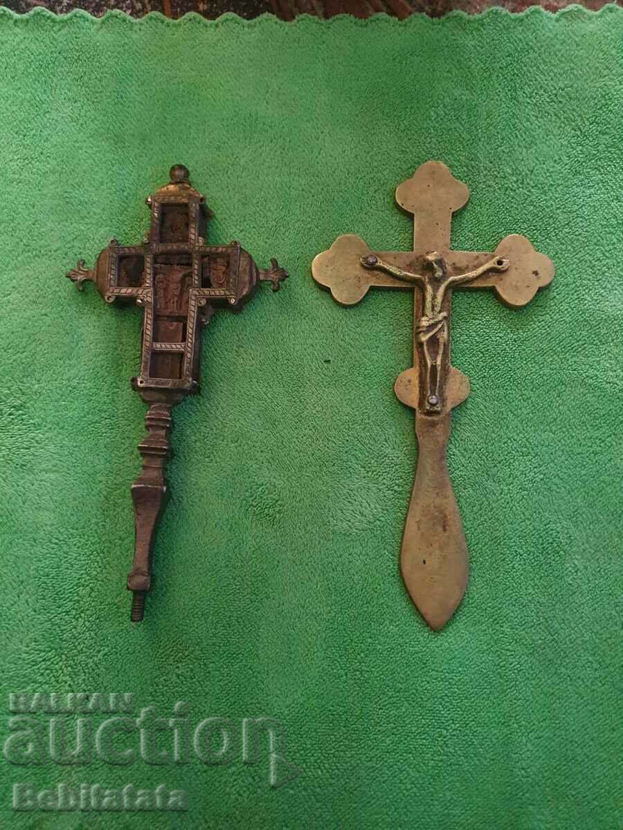 Cruce de argint și bronz