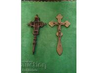 Silver and bronze cross