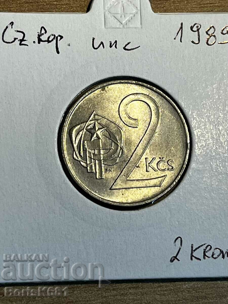 2 Krona 1989 Τσεχική Δημοκρατία unc