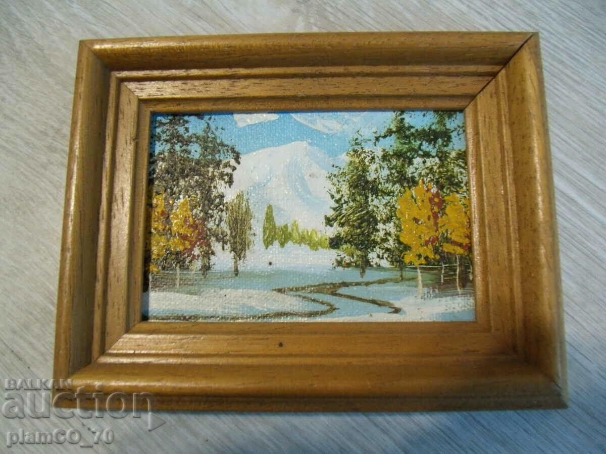 #*7578 old small framed picture