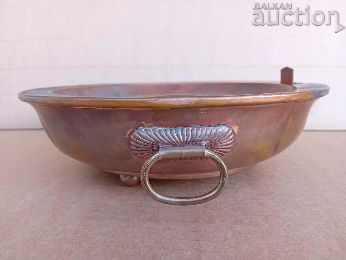 Delivery of copper water bath vessel for melting chocolate butter Delivery of copper water bath vessel for melting chocolate butter