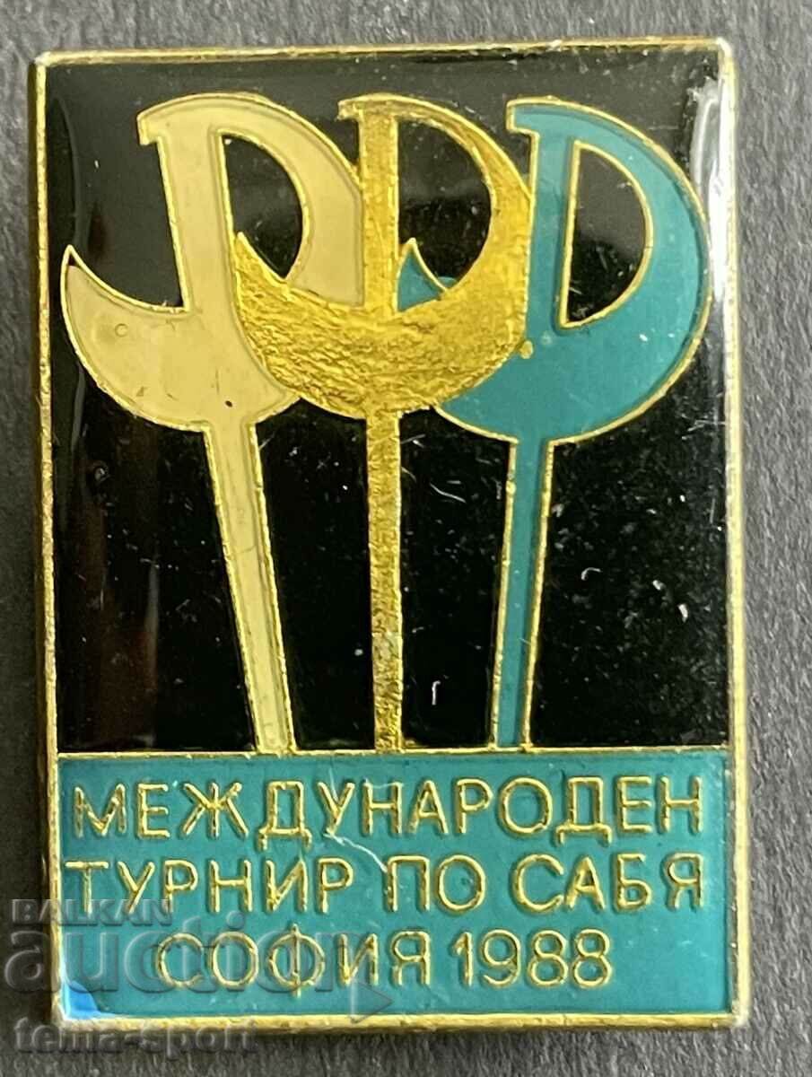 622  България знак Международен турнир сабя София 1988г.