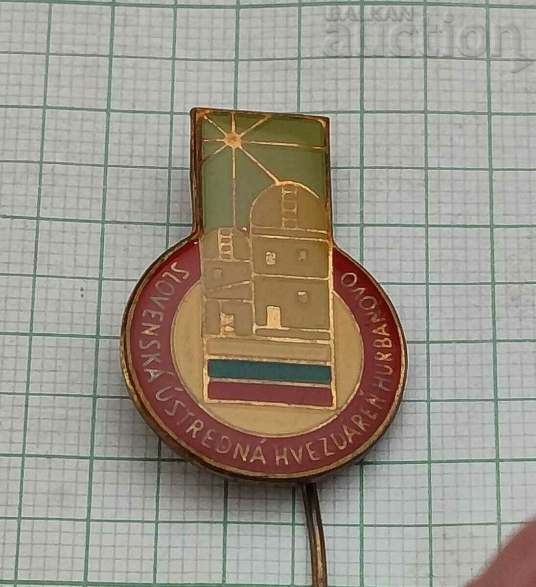 HURBANOVO OBSERVATORY SLOVAK BADGE