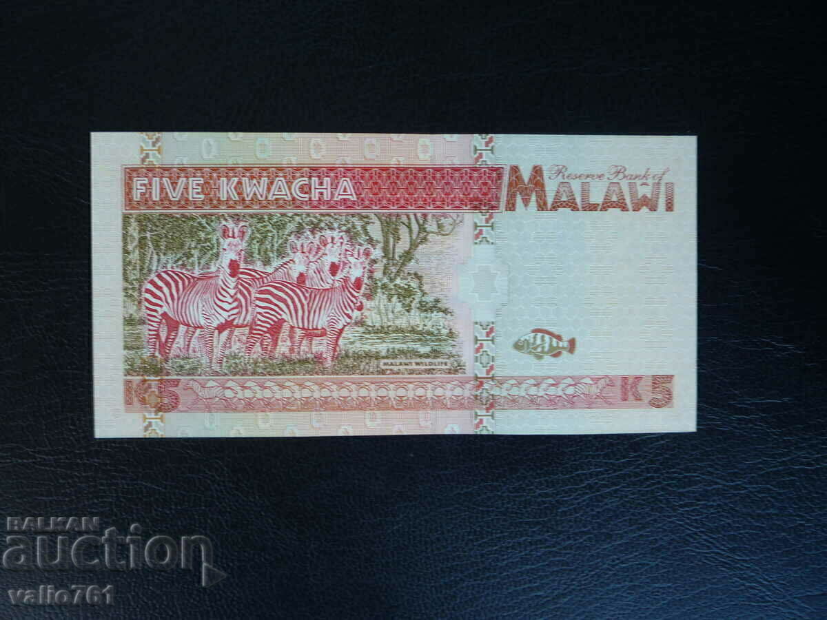MALAWI 5 KWACHA 1995 NOU UNC cu preț € 6.00 | 11.74 BGN