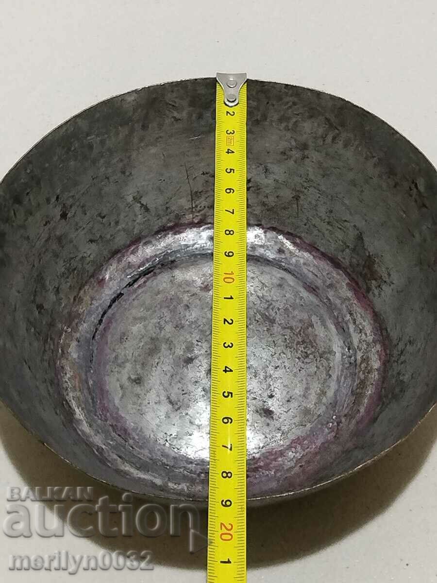 Auction Old tinned bowl sahan panica tas copper vessel copper Auction Old tinned bowl sahan panica tas copper vessel copper