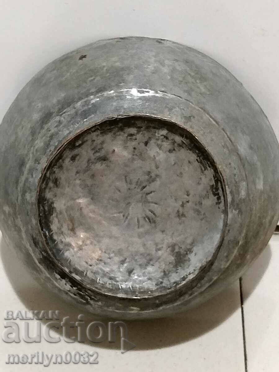 Old tinned bowl sahan panica tas copper vessel copper - 6 Old tinned bowl sahan panica tas copper vessel copper - 6