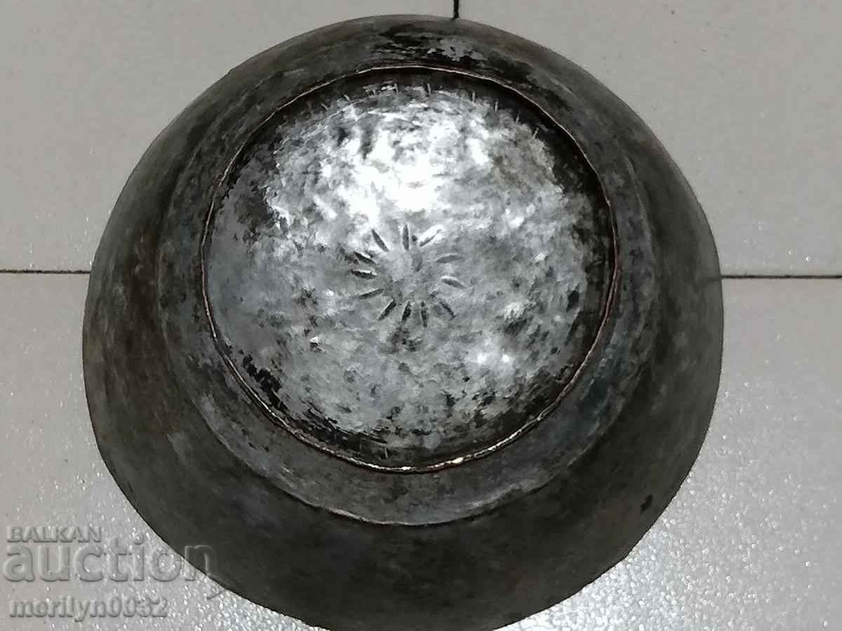 Old tinned bowl sahan panica tas copper vessel copper - 7 Old tinned bowl sahan panica tas copper vessel copper - 7