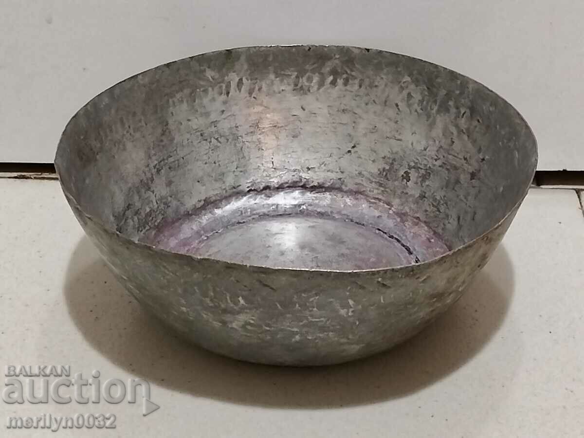 Old tinned bowl sahan panica tas copper vessel copper Old tinned bowl sahan panica tas copper vessel copper