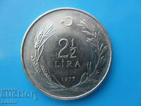 2 1/2 lire 1977 Turcia