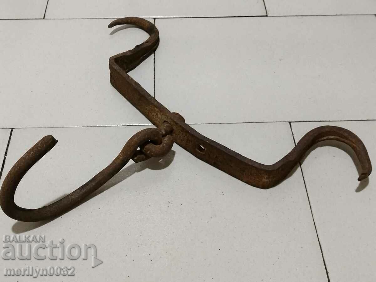 Antique Wrought Iron Hook, Double Hook with price 39.00 BGN | € 19.94