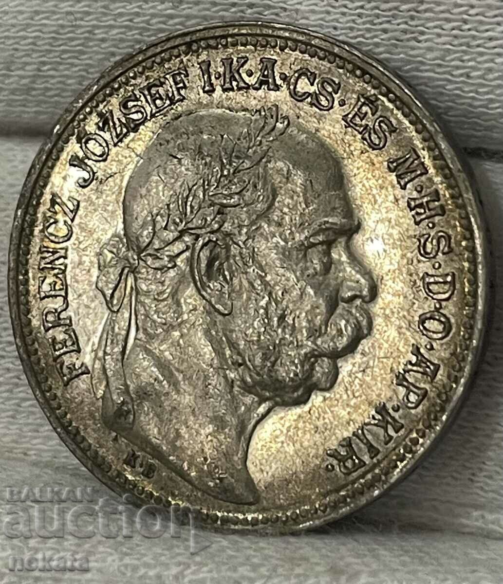 2 Krones/Korns 1912 Hungary, Silver