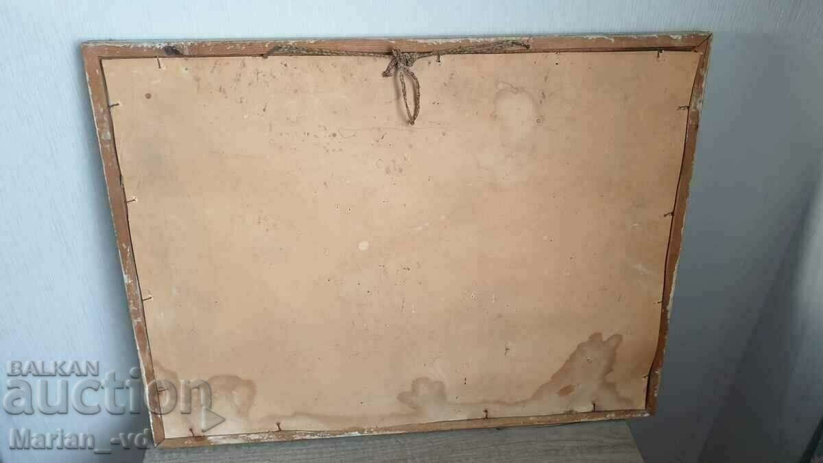 An old portrait of Georgi Dimitrov painted on glass - 5 An old portrait of Georgi Dimitrov painted on glass - 5