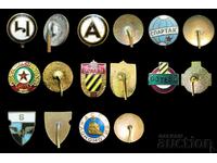 8 old football badges / Gabrovo / Varna / Sofia / Plovdiv