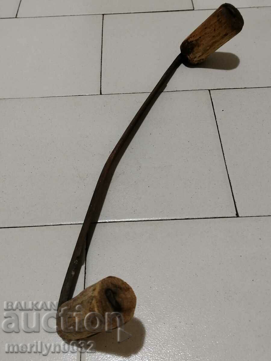 Auction  Old carpenter's tool, tool, saw, wrought iron