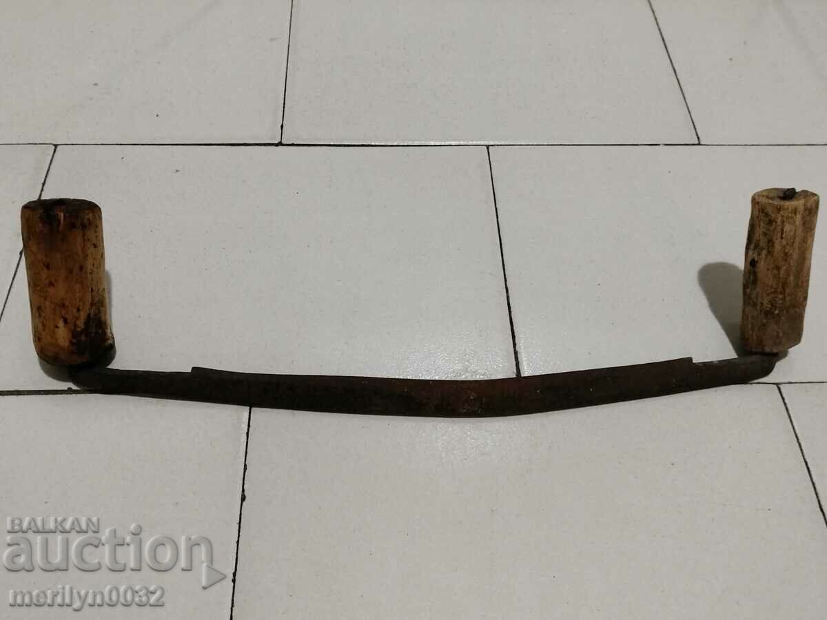 Old carpenter's tool, tool, saw, wrought iron - 5