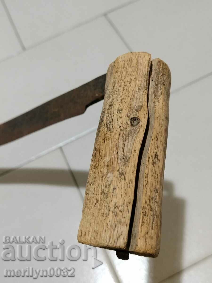 Old carpenter's tool, tool, saw, wrought iron - 6