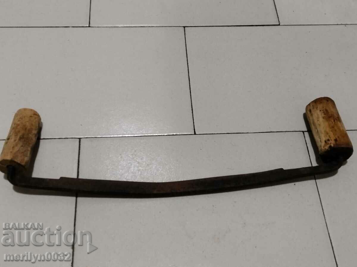 Old carpenter's tool, tool, saw, wrought iron - 7