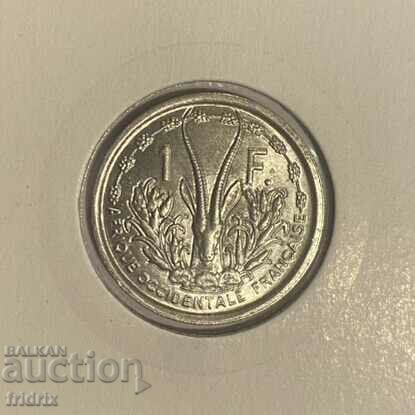 Africa de Vest Franceză 1 franc / Africa de Vest Franceză 1 franc 1948 1