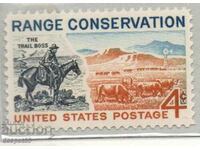1961. USA. Protection of the range of grasslands.